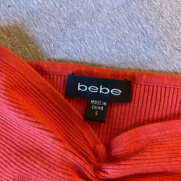 Y2K red silk slip dress with ribbed cotton bodice. - Picture 6 of 6